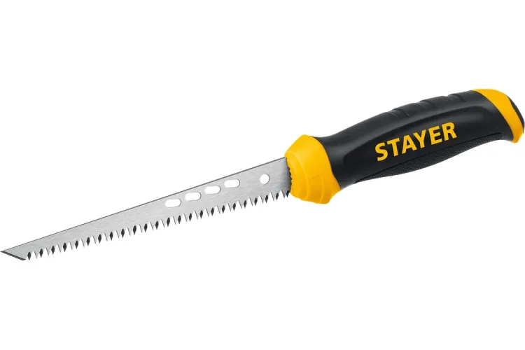 STAYER 160 мм, выкружная ножовка по гипсокартону, Professional, 8TPI, 15173_z02 купить в Урае