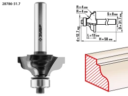 Фрезы кромочные калевочыея №3 для ламината серия ПРОФЕССИОНАЛ