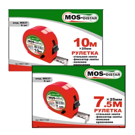 Рулетка измерительная MOS-DISTAR MS37-3016 купить в Урае