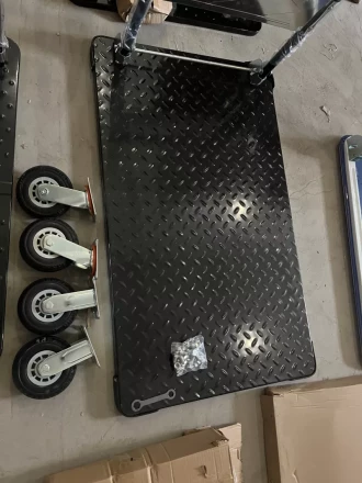 Тележка платформенная 950 кг TOR PH950 (1100х780) со складной ручкой (резиновые колеса 150 мм) 1024687 купить в Урае