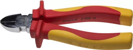 Бокорезы ЗУБР &quot;ПРОФЕССИОНАЛ&quot; &quot;ПРОФИЭЛЕКТРИК&quot;, диэлектрические, двухкомпонентная рукоятка, высоковольтные до ~1000В, 160мм 22145-5-16 купить в Урае