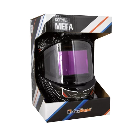 Маска сварщика Корунд МЕГА чёрная ф-р MEGA внеш. регулировка в коробке купить в Урае