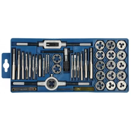 Набор ЗУБР &quot;МАСТЕР&quot; с металлореж. инструментом, метчики однопроходные и плашки М3-М12, оснастка - в пласт. боксе 40пред. 2810-H40_z01 купить в Урае