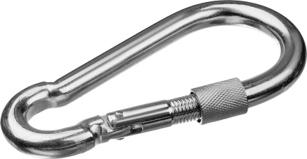 ЗУБР DIN 5299D, 4 мм, 1 шт, карабин с предохранительной гайкой (304556-04) купить в Урае