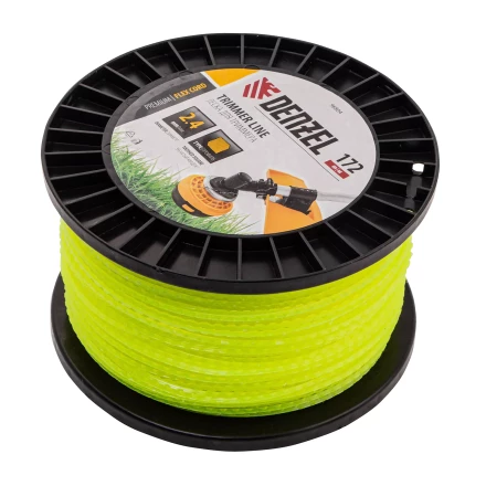 Леска для триммера зубчатый квадрат, 2,4мм х 172м, на DIN катушке FLEX CORD// Denzel 96804 купить в Урае