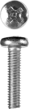 Винт ЗУБР &quot;МАСТЕР&quot; DIN 7985, класс прочности 4.8, оцинкованный, M6x25мм, 5кг 303150-06-025 купить в Урае