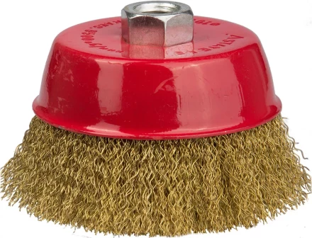 STAYER &quot;PROFESSIONAL&quot;. Щетка чашечная для УШМ, витая стальная латунированная проволока 0,3мм, 100ммхМ14 35125-100_z01 купить в Урае