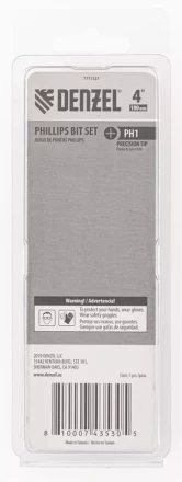 Бита PH1x100 мм, 5 шт. Denzel 7711327 купить в Урае