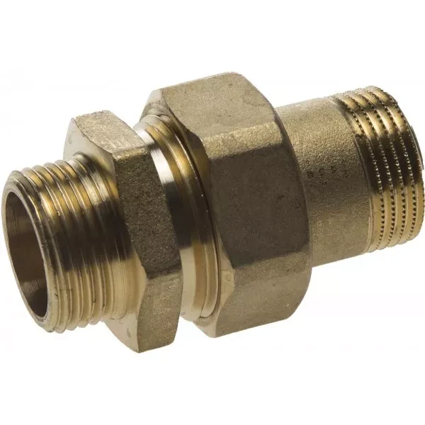 Соединитель GENERAL FITTINGS прямой с накидной гайкой, латунь, ш/ш, 3/4" 51037-S/S-3/4 купить в Урае