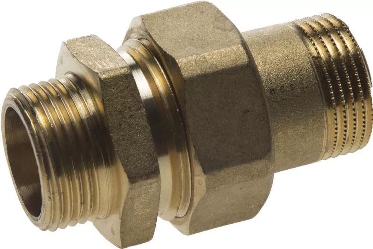 Соединитель GENERAL FITTINGS прямой с накидной гайкой, латунь, ш/ш, 3/4" 51037-S/S-3/4 купить в Урае