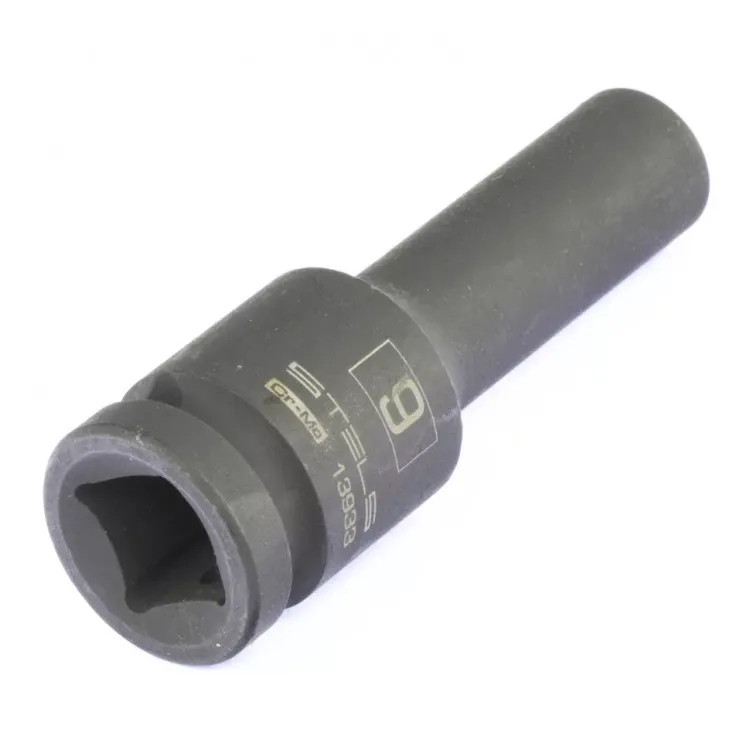 Головка ударная удлиненная шестигранная 9 мм 1/2" CrMo  Stels 13933 купить в Урае
