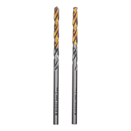 Сверло спиральное по металлу 3 x 60 мм, Р6М5, Golden Tip , 2шт. Denzel 718225 купить в Урае