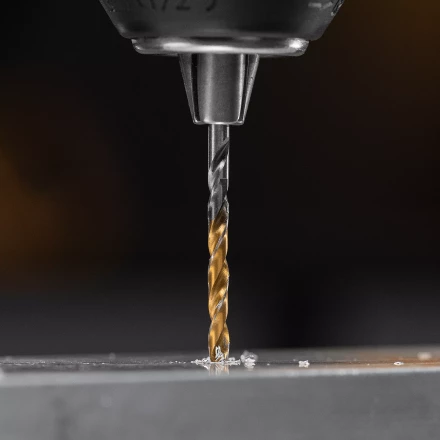 Сверло спиральное по металлу 3 x 60 мм, Р6М5, Golden Tip , 2шт. Denzel 718225 купить в Урае