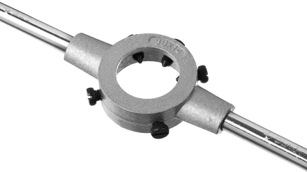 Плашкодержатель, ЗУБР Мастер 28142-38, с центровочными и прижимными винтами, 38х14мм для М12 - М14, L - 315мм 28142-38_z01 купить в Урае