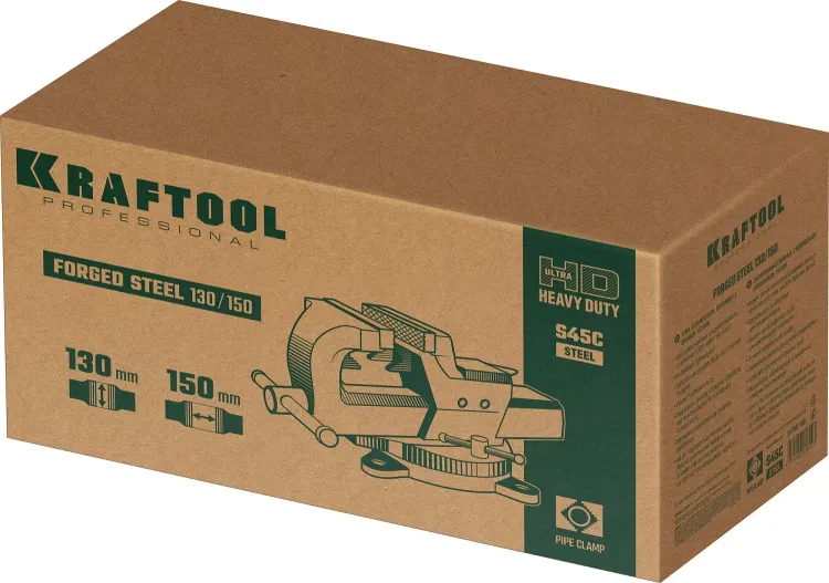 Тиски KRAFTOOL FORGE кованные стальные 32700-150 купить в Урае