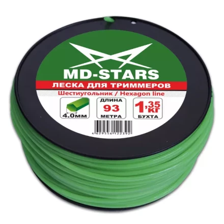 Леска для триммера HEXAGON LINE (шестиугольник) катушка 2,0ММХ374М купить в Урае