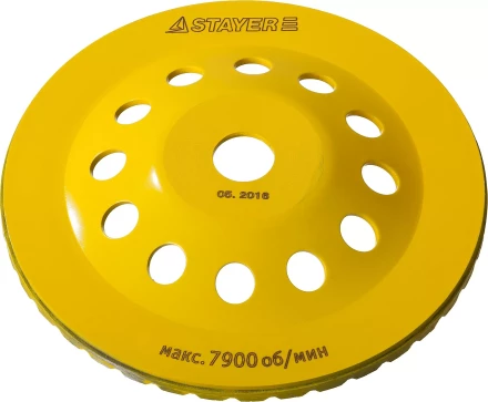 Чашка STAYER &quot;PROFESSIONAL&quot; алмазная сегментированная, высота 22,2мм, 180мм 33380-180 купить в Урае