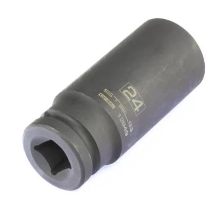 Головка ударная удлиненная шестигранная 24 мм 1/2&quot; CrMo Stels 13949 купить в Урае