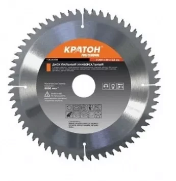 Диск пильный по дереву Кратон PROFESSIONAL O450 х 50 х 3,8 мм 40Т 1 06 03 024 купить в Урае