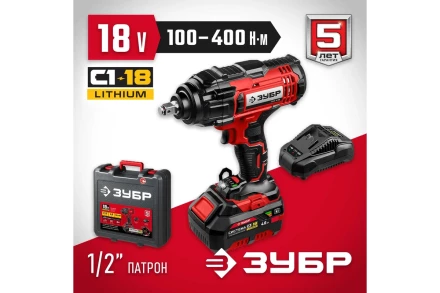 Гайковерт ударный, 1 АКБ (4 Ач), в кейсе ГУЛ-410-41 купить в Урае