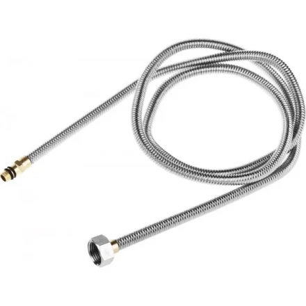 Подводка ЗУБР &quot;ЭКСПЕРТ&quot; сильфонная из нержавеющей стали, для смесителя, укороченная, г/ш (гайка-штуцер), 1/2&quot;, 1,5м 51012-150 купить в Урае