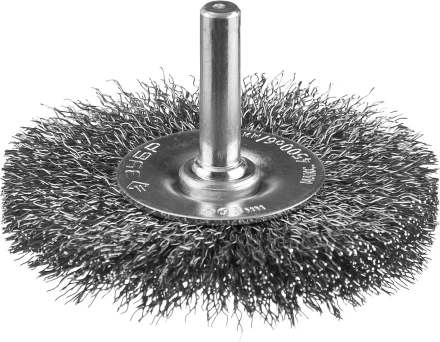 ЗУБР &quot;ПРОФЕССИОНАЛ&quot;. Щетка дисковая для дрели, витая стальная проволока 0,3мм, 63мм 35198-063_z02 купить в Урае