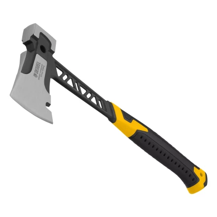 Топор цельнокованый 600 г Denzel 21499, двухкомпонентная обрезиненная рукоятка купить в Урае