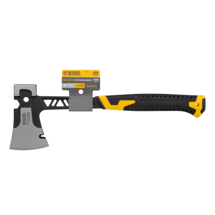 Топор цельнокованый 600 г Denzel 21499, двухкомпонентная обрезиненная рукоятка купить в Урае