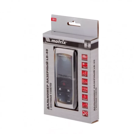 Лазерный дальномер Matrix LD-40 с электронным угломером 38015 купить в Урае