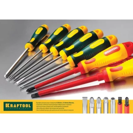 Отвертка KRAFTOOL &quot;EXPERT&quot;, Cr-Mo-V сталь, двухкомпонентная противоскользящая рукоятка, PZ, №2x38мм 250073-2-038 купить в Урае