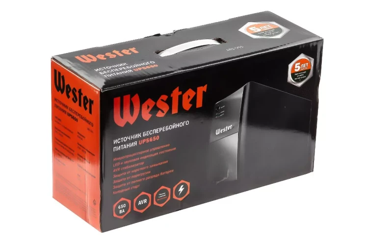 Устройство бесперебойного питания WESTER UPS650 купить в Урае