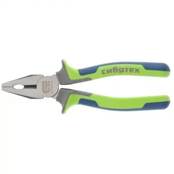 Плоскогубцы комбинированные 180 мм фосфатирование трехкомпонентные рукоятки СИБРТЕХ 17054 купить в Урае