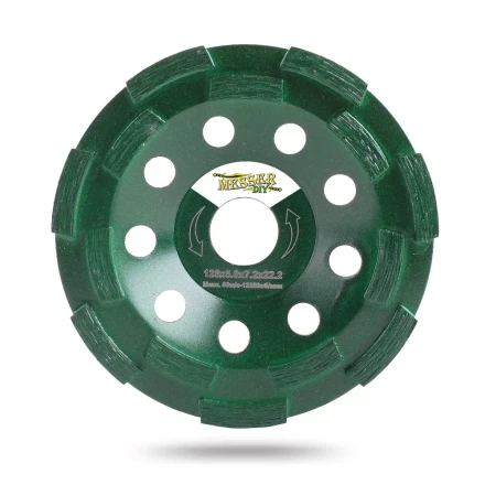 Двурядная алмазная шлифовальная чашка MESSER-DIY по бетону и граниту купить в Урае