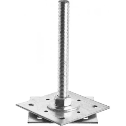 Анкер ЗУБР &quot;МАСТЕР&quot; регулируемый по высоте, 120х200х120мм, М20, 1шт 310265-120-20 купить в Урае