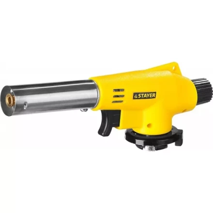 Газовая горелка "MaxTerm" на баллон, STAYER "MASTER" 55584, с пьезоподжигом, регулировка пламени, цанговое соединение, 1300С 55584 купить в Урае