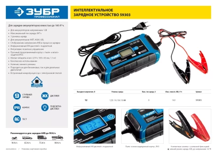 Зарядные устройства 8 А серия ПРОФЕССИОНАЛ купить в Урае