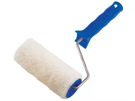 Валик из натурального меха с ручкой 250 мм ворс 12 мм D - 48 мм  СИБРТЕХ 80124 купить в Урае