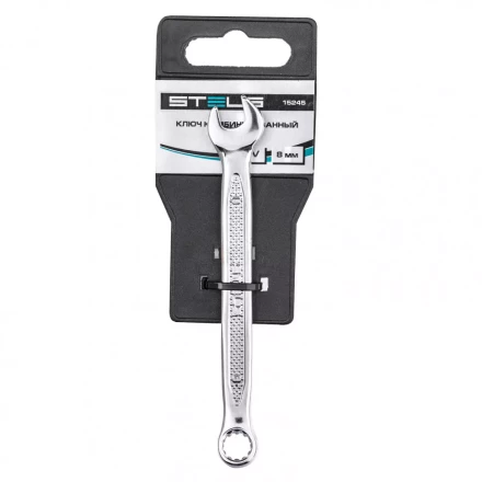Ключ комбинированный 8 мм CrV антислип Stels 15245 купить в Урае
