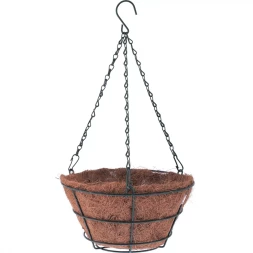 Кашпо подвесное с вкладышем из коковиты конус d30см PALISAD 69021