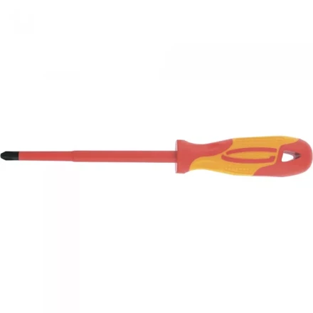 Отвертка диэлектрическая SL3*75мм CrMo до 1000В двухкомпонентная рукоятка Gross 12941 купить в Урае