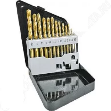 Набор сверл по мет 1,5-6,5мм 13шт мет. коробка Кратон 1 05 01 012 купить в Урае