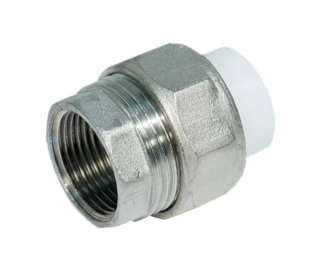 Муфта разъемная PP-R ВР 20мм х 3/4 бел. (20/160) 45291 купить в Урае