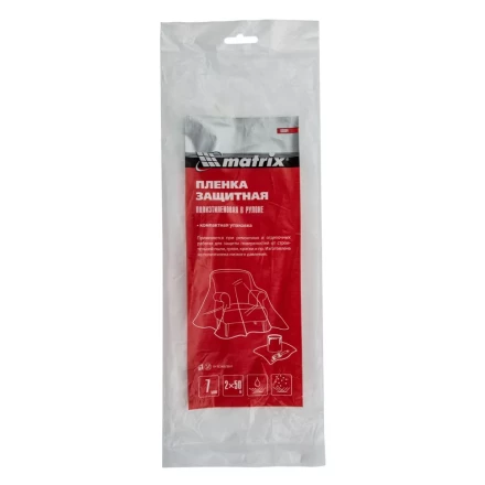 Пленка защитная полиэтиленовая в рулоне, 2мx50 м Matrix 88804 купить в Урае