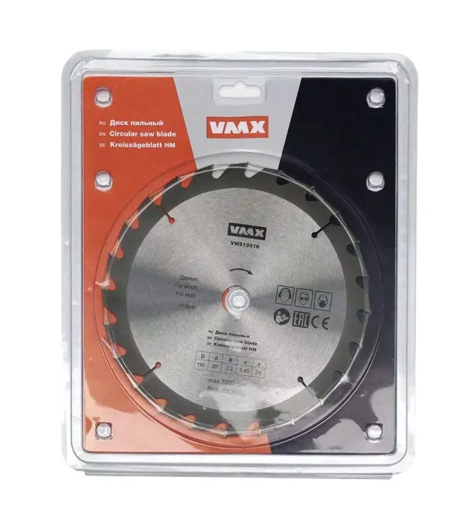 Диск пильный ф190х20 z24 дерево VMX 512416 купить в Урае