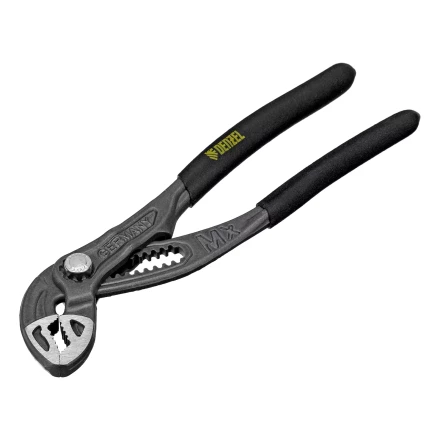 Клещи переставные Denzel 17905, кнопочный механизм, обливные рукоятки, 180 мм купить в Урае