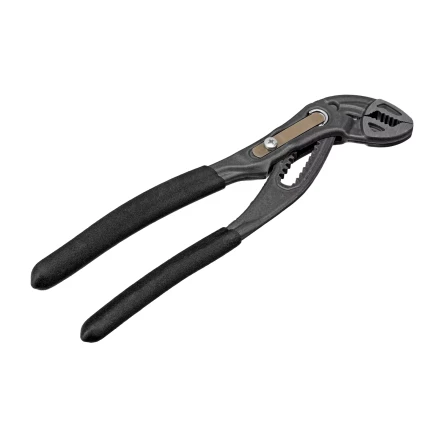 Клещи переставные Denzel 17905, кнопочный механизм, обливные рукоятки, 180 мм купить в Урае