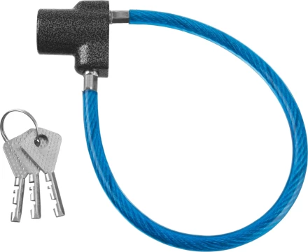 Замок тросовый, длина троса - 350мм, дисковый механизм секрета, ВС2-6Б 37220-6 купить в Урае