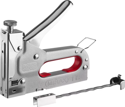 Степлер с регулировкой силы удара, металлический корпус, для тонкой скобы тип 53 (4-14 мм), MIRAX 3144 купить в Урае