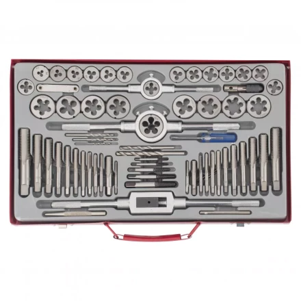 Набор метчиков и плашек М2-М20 65 шт металлический кейс Matrix 773065 купить в Урае