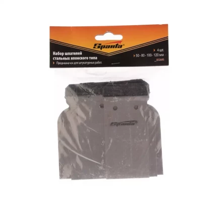 Набор шпателей японских стальных 60-80-100-120 мм 4 шт SPARTA 852605 купить в Урае